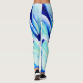 Blume des Persischen Blaumohns Leggings (Rückseite)