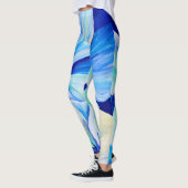 Blume des Persischen Blaumohns Leggings (Links)