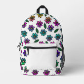 Blume des Pops Bedruckter Rucksack (Vorderseite)