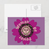 Blume des Powers Postkarte (Vorne/Hinten)