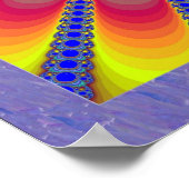 Blume des radioaktiven Fraktals Poster (Ecke)