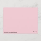 Blume des Regenbogens blüht Postkarte (Rückseite)