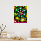 Blume des Regenbogens Poster (Küche)