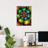 Blume des Regenbogens Poster (Heimbüro)