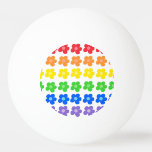 Blume des Regenbogens Tischtennisball