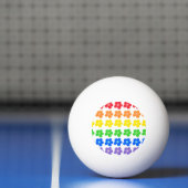 Blume des Regenbogens Tischtennisball (Netto)
