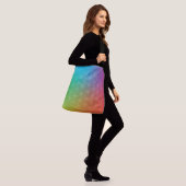 Blume des Regenbogens Tragetaschen Mit Langen Trägern (Am Model)