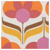 Blume des Retromusters Stoff (Nahaufnahme)