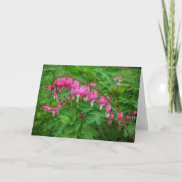 Blume des rosa Herzens Karte