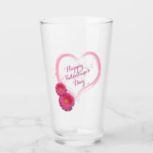Blume des rosa Herzens Valentinstag