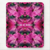 Blume des rosa Hibiskus multipliziert Personalisie Mousepad (Vorne)