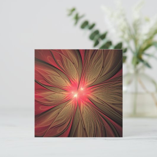 Blume des roten Fraktals (Stehend Vorderseite)