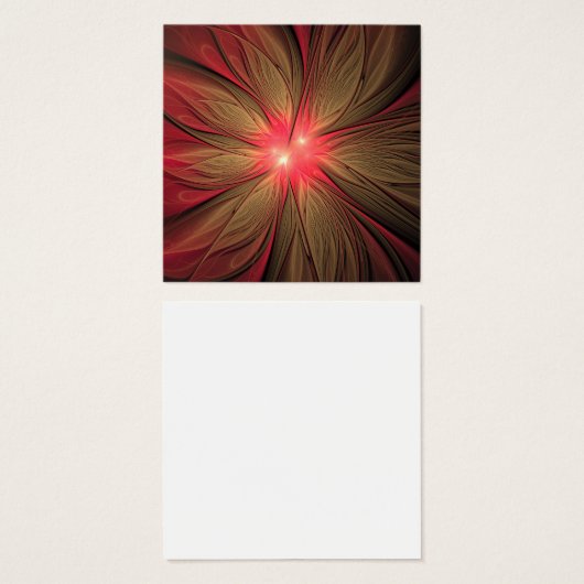 Blume des roten Fraktals (Vorne & Hinten)