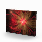Blume des roten Fraktals Fotoblock (Rechts)