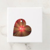 Blume des roten Fraktals Geschenkanhänger (Beispiel)