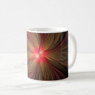 Blume des roten Fraktals Kaffeetasse