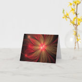 Blume des roten Fraktals Karte (Gelbe Blume)