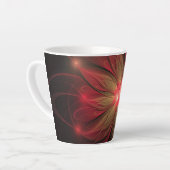 Blume des roten Fraktals Milchtasse (Linke Ecke)