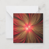 Blume des roten Fraktals Mitteilungskarte (Vorderseite)