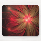 Blume des roten Fraktals Mousepad (Vorne)