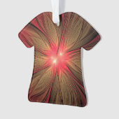 Blume des roten Fraktals Ornament (Vorderseite)