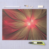 Blume des roten Fraktals Seidenpapier (Handwerk)