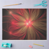 Blume des roten Fraktals Seidenpapier (Basteln)