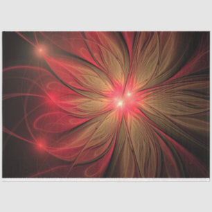 Blume des roten Fraktals Seidenpapier