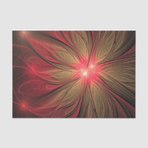Blume des roten Fraktals Seidenpapier