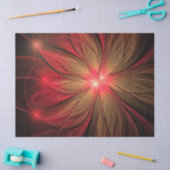 Blume des roten Fraktals Seidenpapier (Basteln)