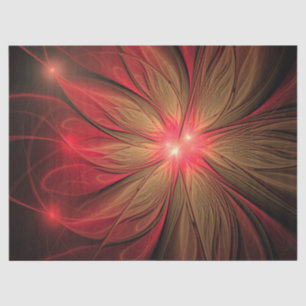 Blume des roten Fraktals Seidenpapier