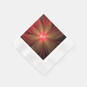 Blume des roten Fraktals Serviette (Ecke)