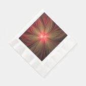 Blume des roten Fraktals Serviette (Ecke)