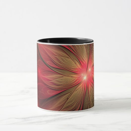 Blume des roten Fraktals Tasse (Zentrum)