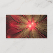 Blume des roten Fraktals Terminkarte (Vorderseite)