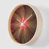 Blume des roten Fraktals Uhr (Winkel)