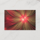 Blume des roten Fraktals Visitenkarte (Vorderseite)