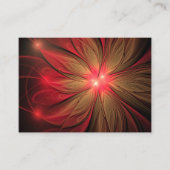 Blume des roten Fraktals Visitenkarte (Vorderseite)