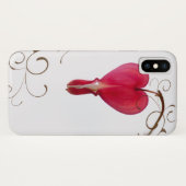Blume des roten Herzens Case-Mate iPhone Hülle (Rückseite (Horizontal))