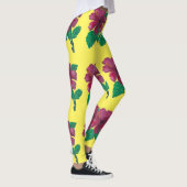 Blume des roten Hibiskus Leggings (Rechts)