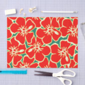 Blume des Roten Hibiskus Tropical Hawaiian Luau Seidenpapier (Handwerk)