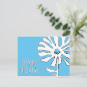 Blume des Schneeballmubaraks Postkarte (Stehend Vorderseite)
