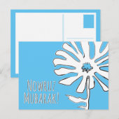 Blume des Schneeballmubaraks Postkarte (Vorne/Hinten)