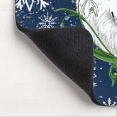 Blume des Schneefalls der Weißen Arktis Mousepad (Ecke)