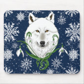 Blume des Schneefalls der Weißen Arktis Mousepad (Vorne)