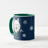 Blume des Schneefalls der Weißen Arktis Tasse (Vorderseite Links)