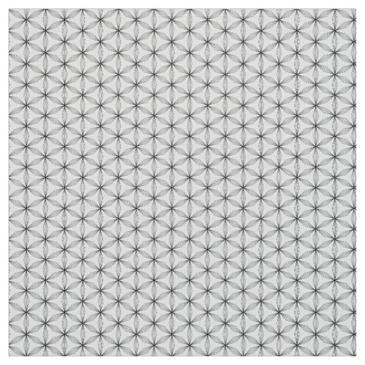 Blume des schwarzen Lebensmusters Stoff (Muster)