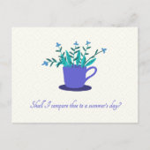 Blume des Sommers Postkarte (Vorderseite)