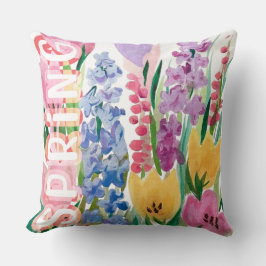 BLUME DES SPRINGWASSERFARBMEADOWS KISSEN