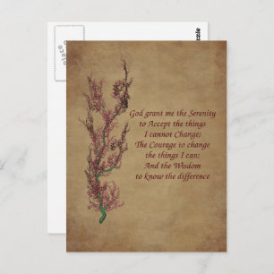 Blume des Stillen Gebets Inspiration Postkarte